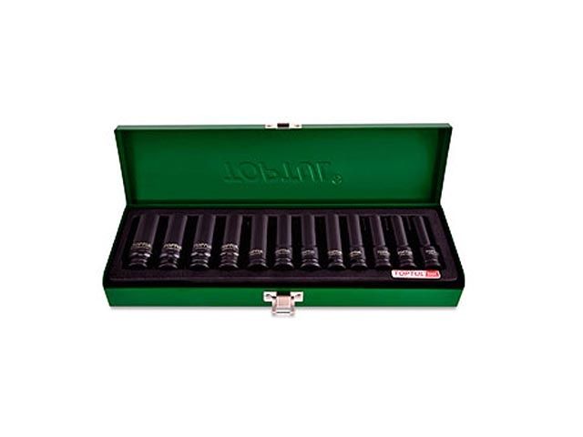 набор головок ударн. 3/8" 8-19 мм 6 гр. 12пр. toptul gdad1201 от BTSprom.by