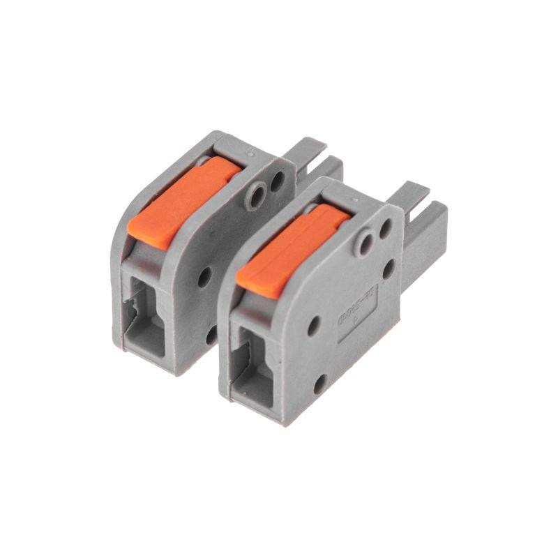  Клемма СМК 222-421R проходная разъемная 1 полюс сер. 0.2-2.5/4кв.мм Rexant 07-5261 фото в каталоге от BTSprom.by