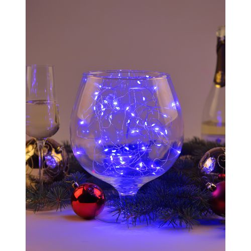  Гирлянда светодиодная "Нить" 5м 50LED син. свет АА ЭРА Б0047962 фото в каталоге от BTSprom.by