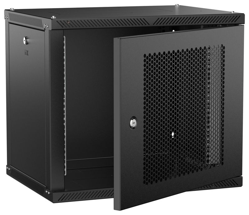 шкаф linea w 2.0 9u 600х450мм дверь перфорир. черн. itk lwr5-09u64-pf-2 от BTSprom.by