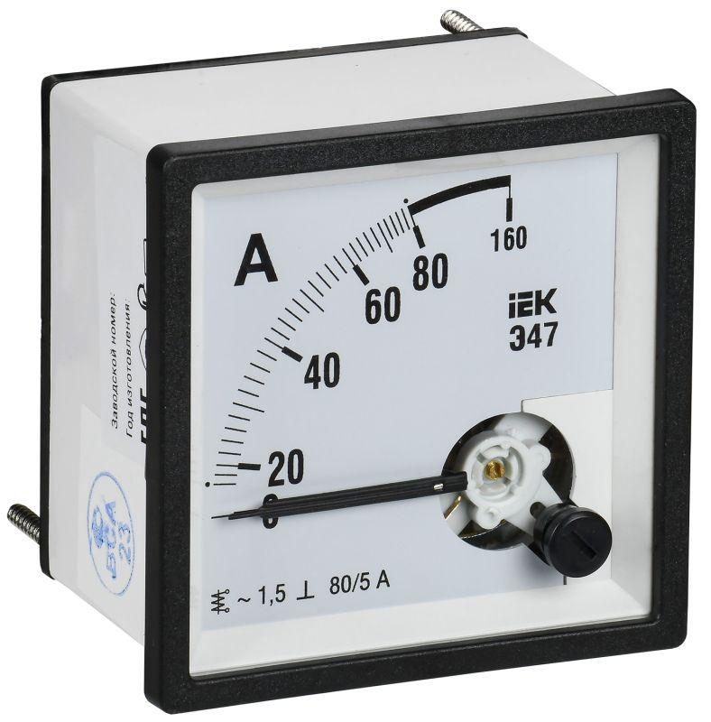 амперметр э47 40/5а класс точн. 1.5 72х72мм iek ipa10-6-0040-e от BTSprom.by