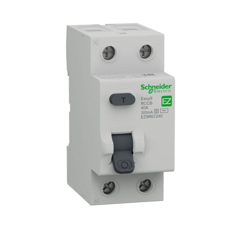  Выключатель дифференциального тока селективный ВДТ EASY9 (УЗО) 2П 40А 300мА AC-S 230В SchE EZ9R67240 фото в каталоге от BTSprom.by