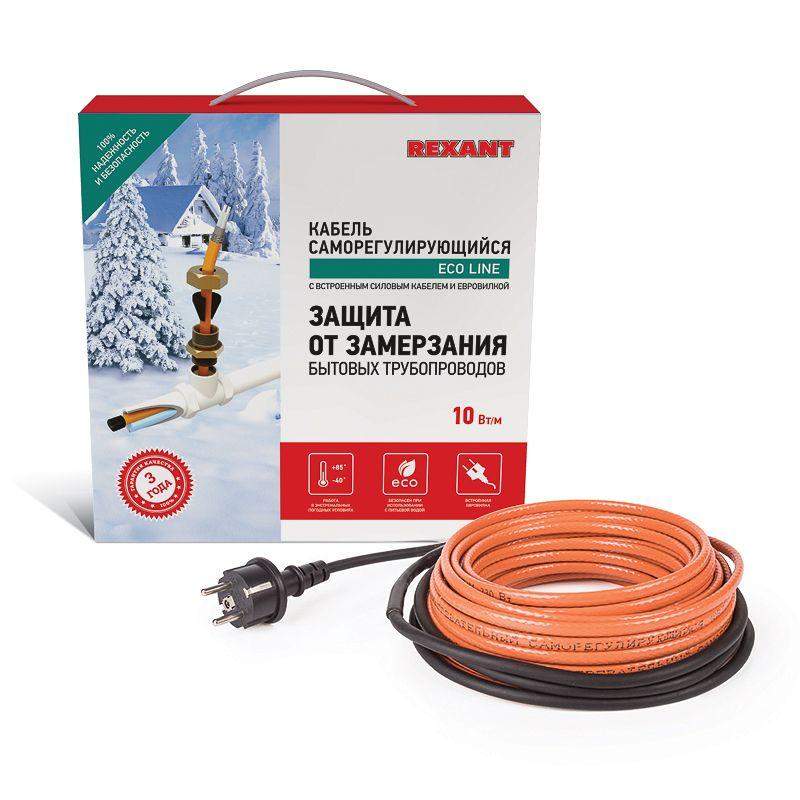 кабель греющий саморег. пищевой eco line (комплект в трубу) 10htm2-ct (15м/150вт) rexant 51-0606 от BTSprom.by