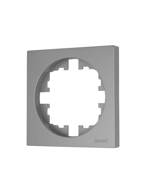  Рамка 1-м OSEN горизонт. квадрат сер. матов. LEZARD 743-7400-146 фото в каталоге от BTSprom.by