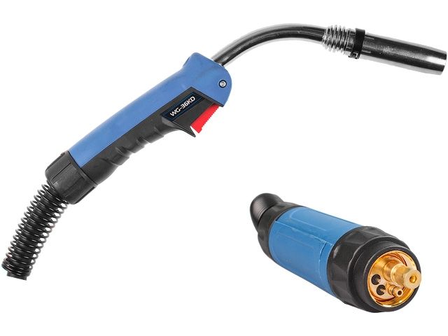 горелка сварочная mig mag wg-36kd (5м, 340а) solaris (co2 - 340a, ar(ar+co2) - 320a, 0.8-1.2мм, пв - 60%, 5 метров, м8) wg-36kd5 от BTSprom.by