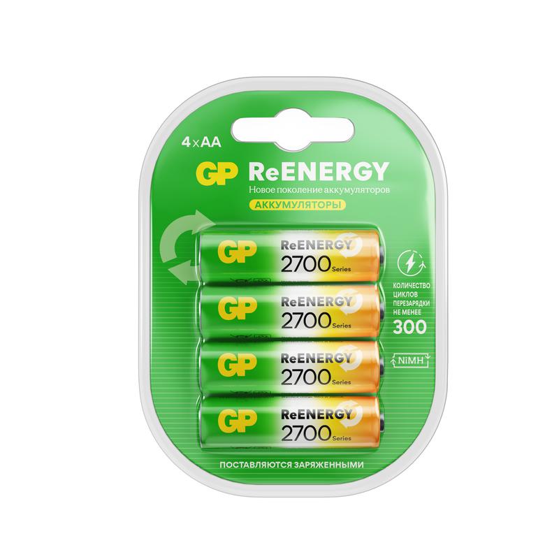 аккумулятор aa/hr6 reenergy 1.2в 2650ма.ч (блист.4шт) gp 20276 от BTSprom.by