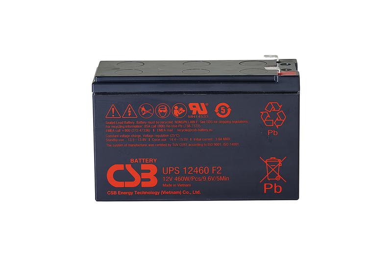 аккумулятор 12в 9а.ч csb ups12460 f2 csb от BTSprom.by
