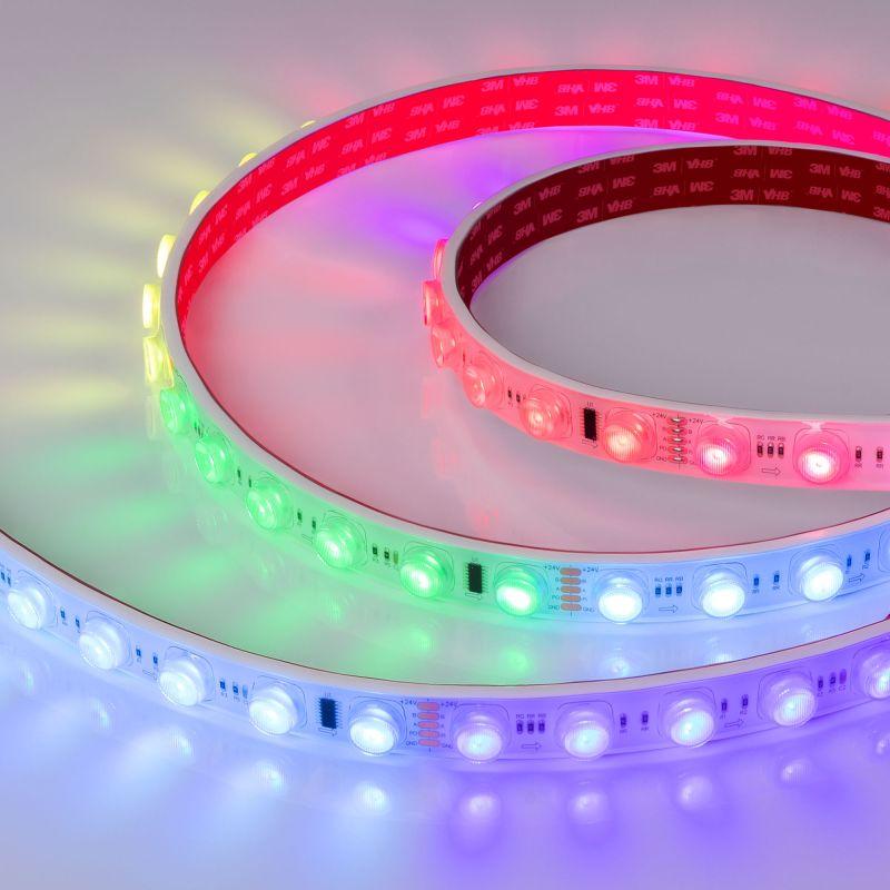 лента светодиодная dmx-flt-ps-s36-23mm 24v rgb-px6 20вт/м ip67 30deg герметичная (уп.5м) arlight 038297 от BTSprom.by