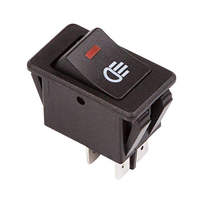 выключатель клавишный 12в 35а (4с) on-off с красн. led подсветкой (asw-17d) rexant 36-4440 от BTSprom.by