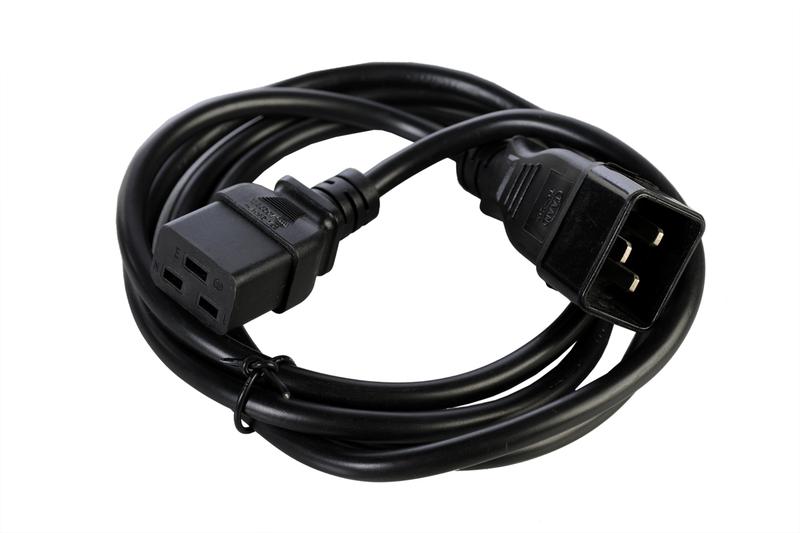 шнур питания с заземлением iec 60320 c19/schuko 16а/250в 3х1.5 1.8м пвс-ап-3х1.5-250-s22c19-16-1.8 r-16-cord-c19-s-1.8 rem 1886606 от BTSprom.by
