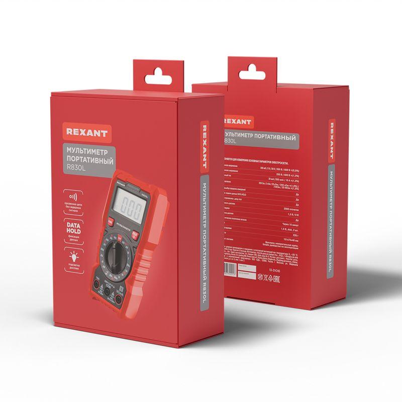  Мультиметр портативный R830L Rexant 13-3106 фото в каталоге от BTSprom.by