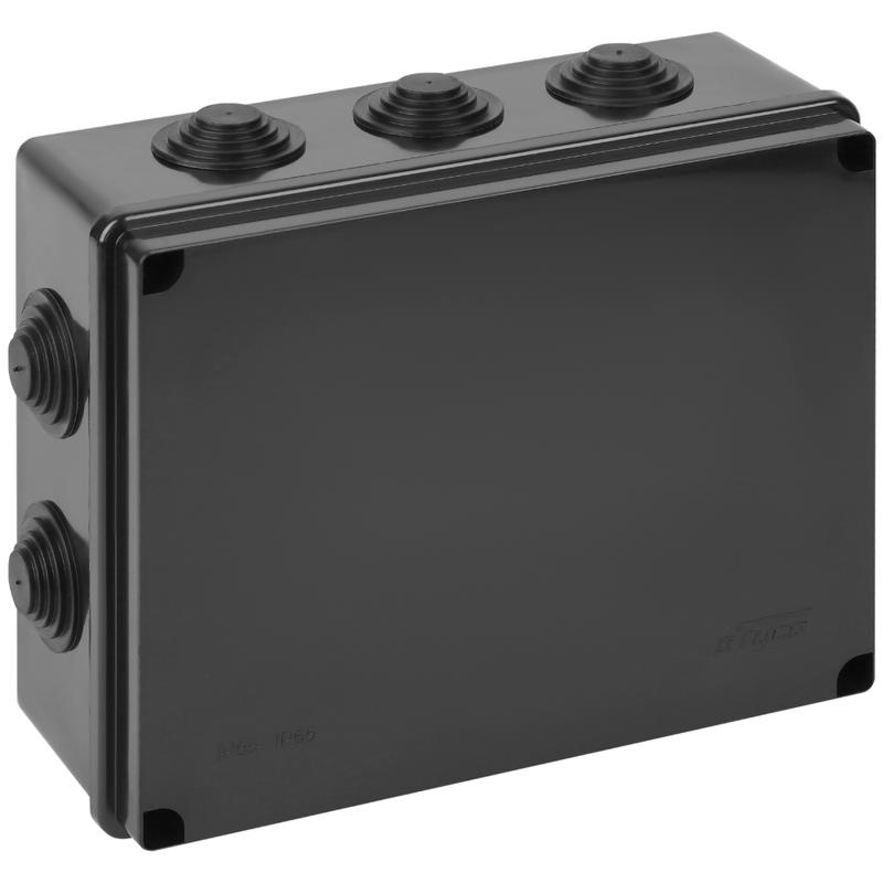 коробка тусо распаячная для оп 240х195х90мм ухл1 черн. ruvinil 67065ч от BTSprom.by