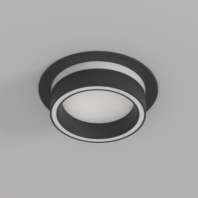  Светильник NIKO 15Вт GX53 IP20 LED встраив. акрил алюм. черн. DENKIRS 772632 фото в каталоге от BTSprom.by