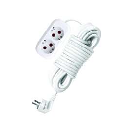 удлинитель 2х10м с заземл. 10а ip20 у10-553 пвс 3х1 universal 553-10 от BTSprom.by