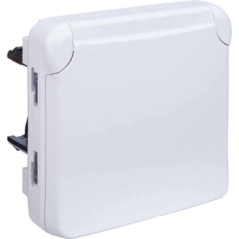  Розетка 1-м СП Plexo 16А IP55 250В 2P+E с заземл. немецк. стандарт антибактер. механизм бел. Leg 070722 фото в каталоге от BTSprom.by