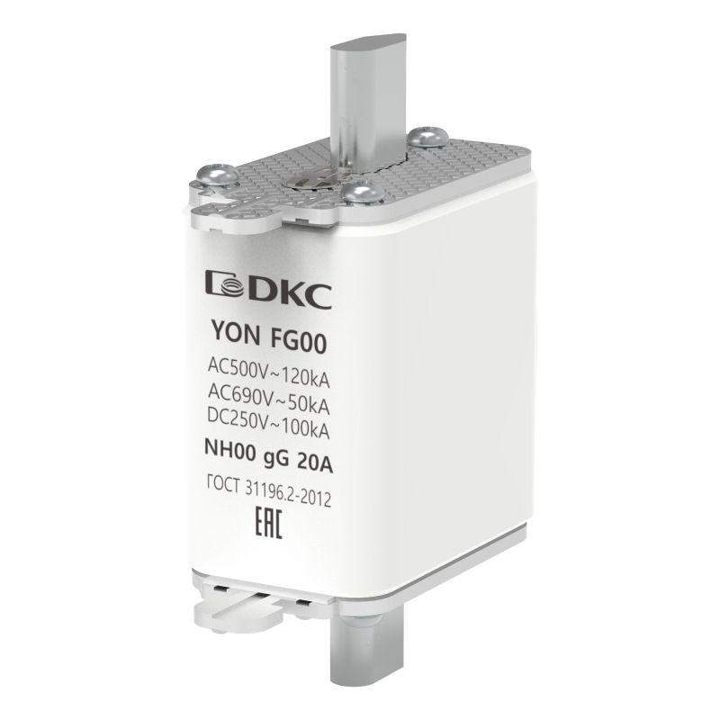 предохранитель yon ножевого типа fg00 с одинарной индикацией 20а dkc 1fg00-0020 от BTSprom.by