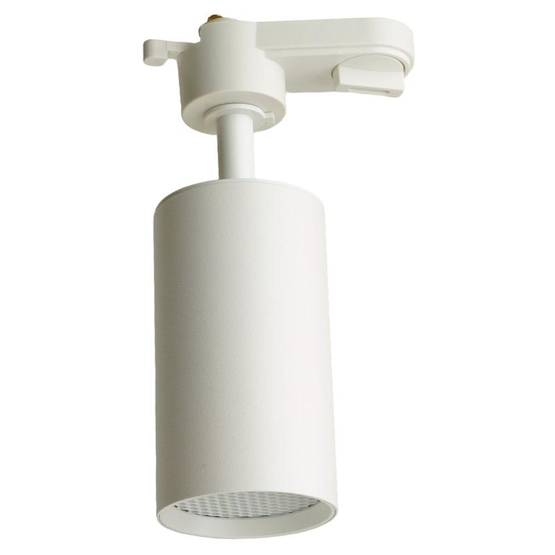 светильник светодиодный трековый на шинопровод 10вт 800лм 4000к бел. 35град. al128 со встроенным драйвером с антибликовой решеткой feron 48916 от BTSprom.by