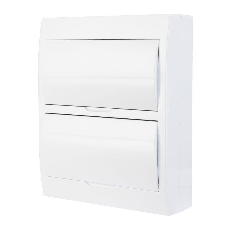  Бокс ЩРН-П-24 IP41 пластик. бел. (бел. дверца) Rexant 11-0325 фото в каталоге от BTSprom.by