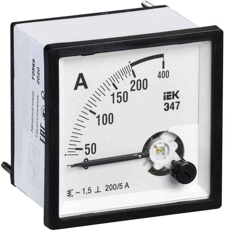 амперметр э47 96х96мм 200/5а кл. точн. 1.5 iek ipa20-6-0200-e от BTSprom.by