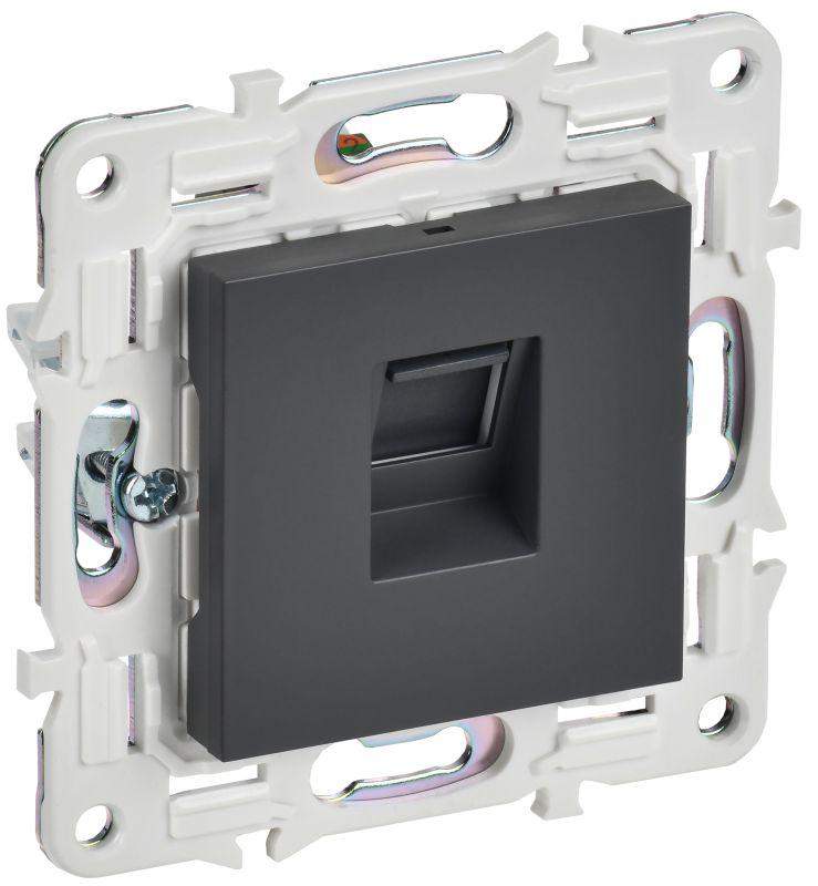 розетка компьютерная rj45 кат.6 skandy sk-k02t титан iek sk-k10-2-k48 от BTSprom.by