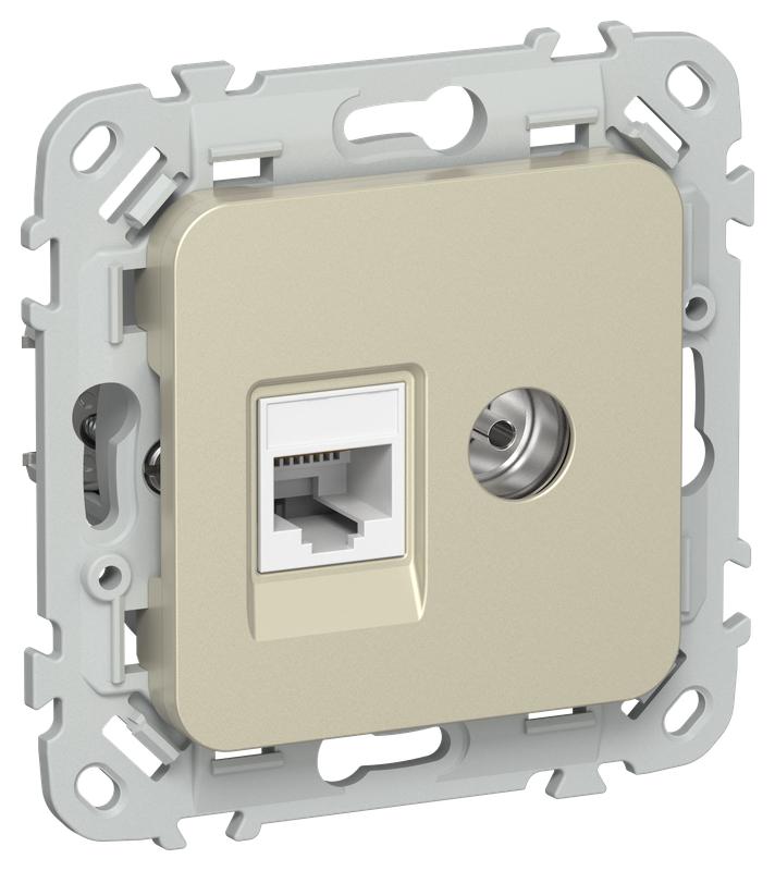 розетка 2-м сп flite рктв6-2-0-флш rj45/tv кат.6 utp механизм шампань iek fi-ak22-2-k37 от BTSprom.by