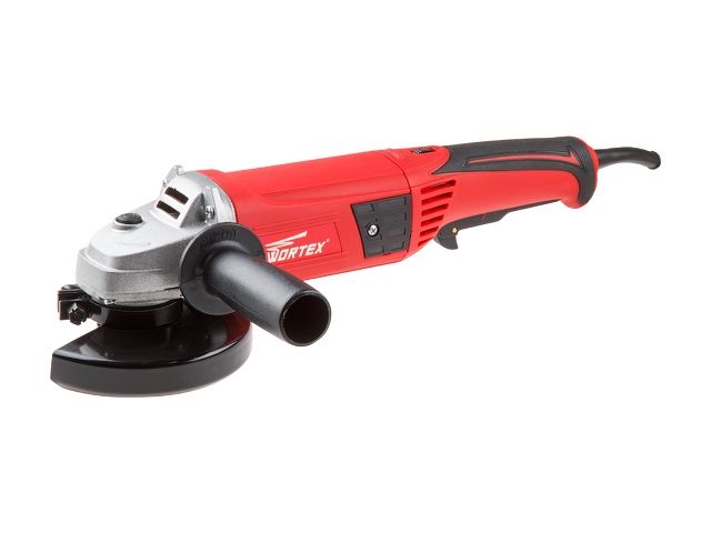 одноручная углошлифмашина wortex ag 1213 в кор. 1250 вт, 125 мм, 0-11000 об/мин (рег. об., пылезащита двигателя и подшипника, удлинённая рукоятка) ag121300018 от BTSprom.by