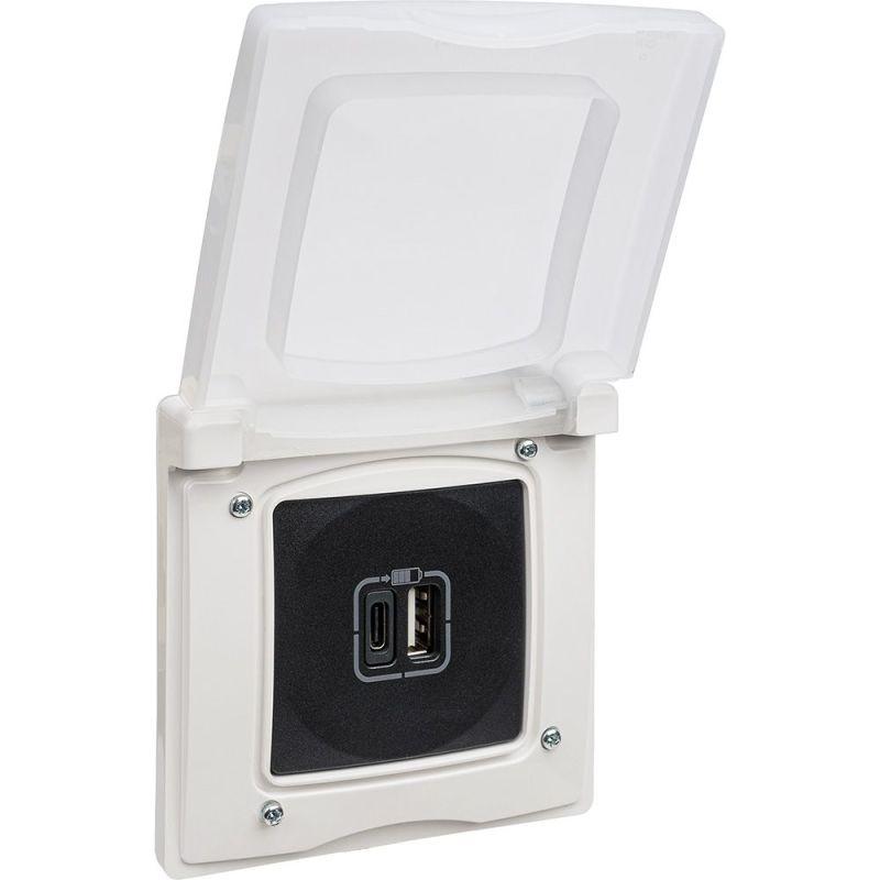 рамка 1-м etika ip44 с защ. крышкой бел. iek 672550 от BTSprom.by