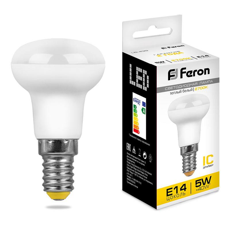 лампа светодиодная 5вт 230в e14 2700к r39 lb-439 feron 25516 от BTSprom.by