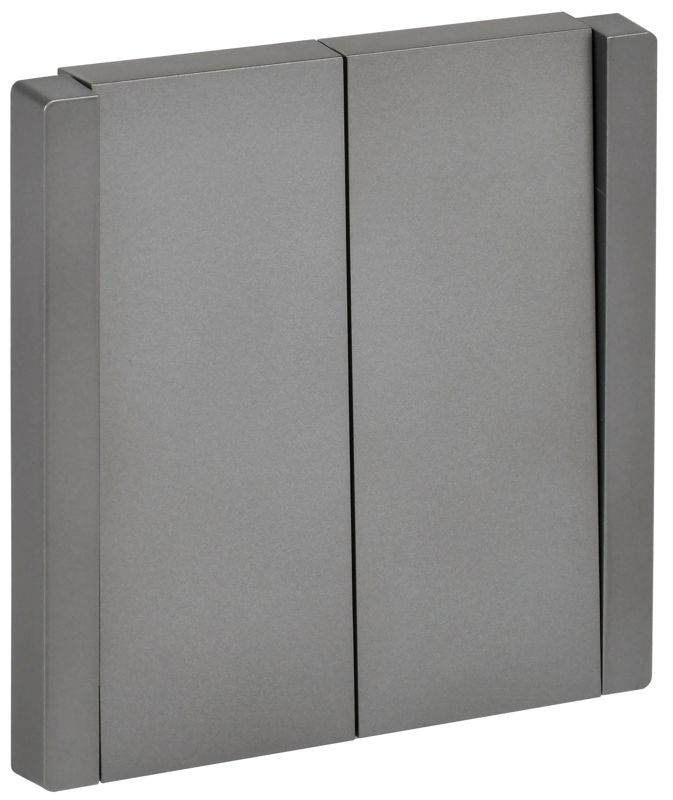 выключатель перекрестный 2-кл. сп forte&piano 10а fp509 сталь iek fp-v23-0-10-1-k46 от BTSprom.by