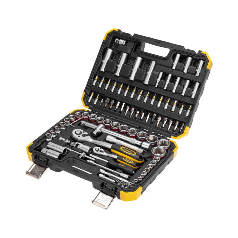 набор инструментов 1/2 1/4 crv 94 предмета пластик. кейс kranz kr-66-6694 от BTSprom.by