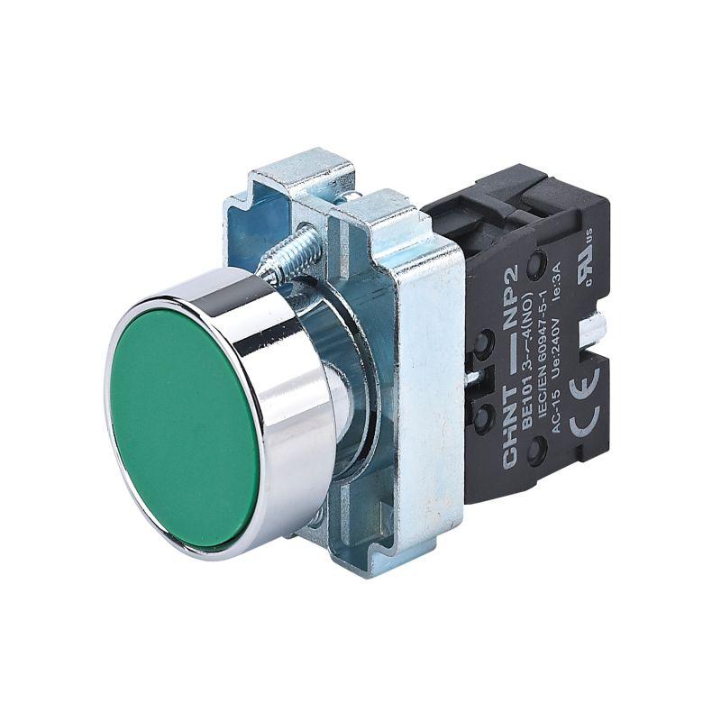 кнопка управления np2-ba31 без подсветки 1но ip40 (r) зел. chint 573956 от BTSprom.by