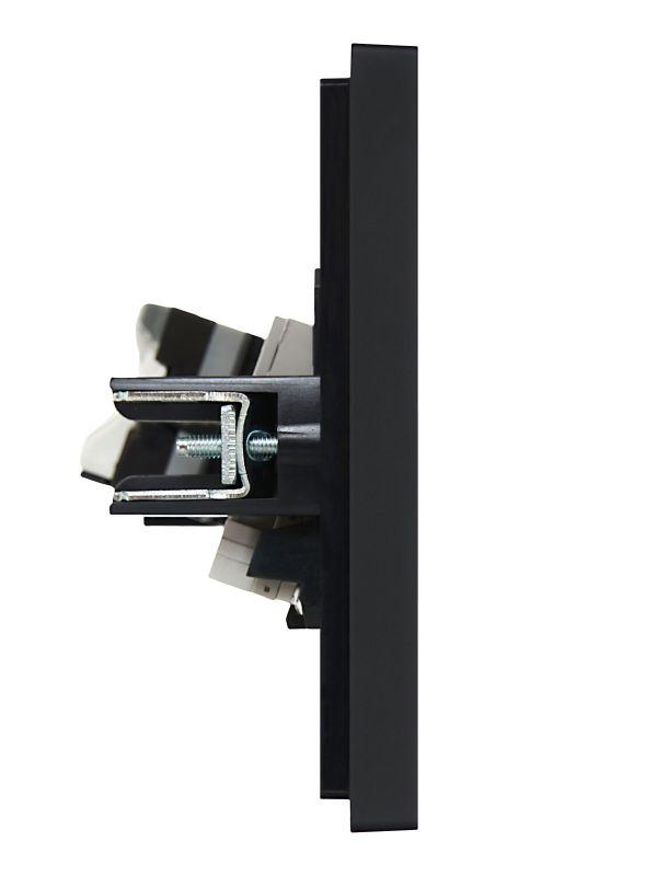  Розетка 2-м RJ11+RJ45 кат.5E FORTE&PIANO FP135 черн. IEK FP-KT20-O-1-K02 фото в каталоге от BTSprom.by