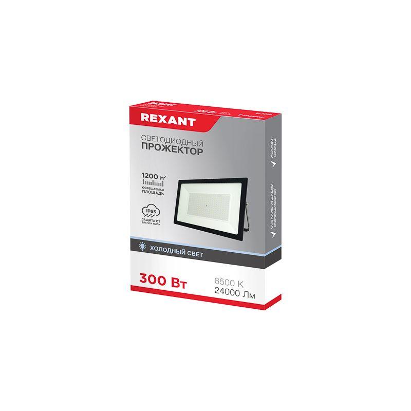  Прожектор LED 300Вт 6500К 24000лм черн. корпус Rexant 605-030 фото в каталоге от BTSprom.by