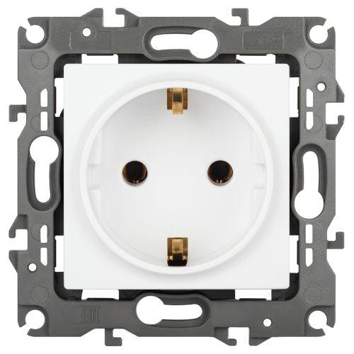 розетка 16а 250в 2p+e schuko эра12 12-2101-01м бел. матов. эра б0065700 от BTSprom.by