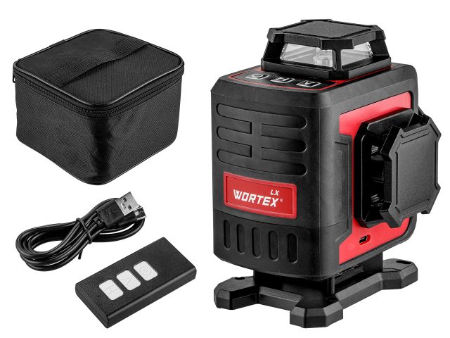 нивелир лазерный линейный wortex lx ll 0340-2 (4х360°, до 25 м, +/- 0.3 мм/м, зеленый) (резьба 1/4") 1323751 от BTSprom.by