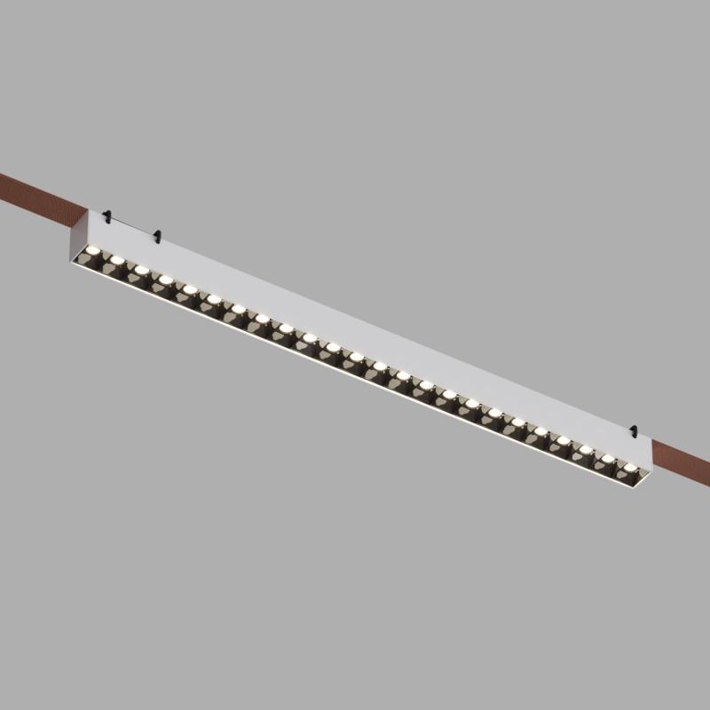 светильник для трека-ремня belty grill 24вт 4000к ip20 48в dc 642х40х45мм ra90 24град. со светодиодом алюм. бел. с черн. denkirs 723166 от BTSprom.by