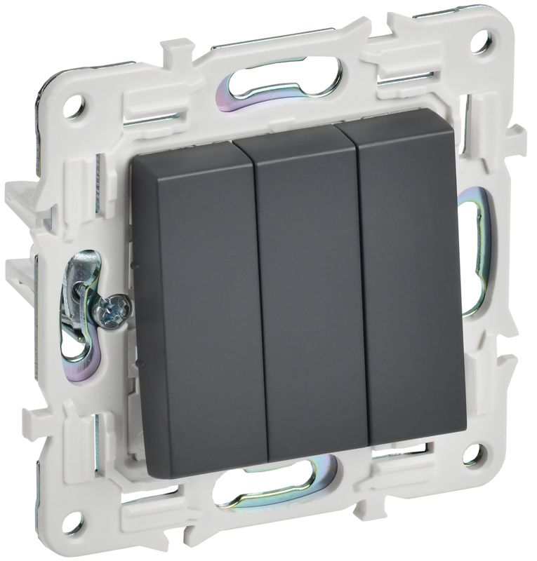 выключатель 3-кл. skandy 10а sk-v11t титан iek sk-v30-0-10-k48 от BTSprom.by