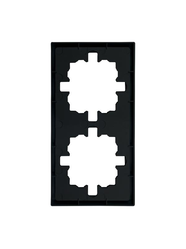  Рамка 2-мест. горизонт. ZIMA черн. бархат LEZARD 704-4200-147 фото в каталоге от BTSprom.by