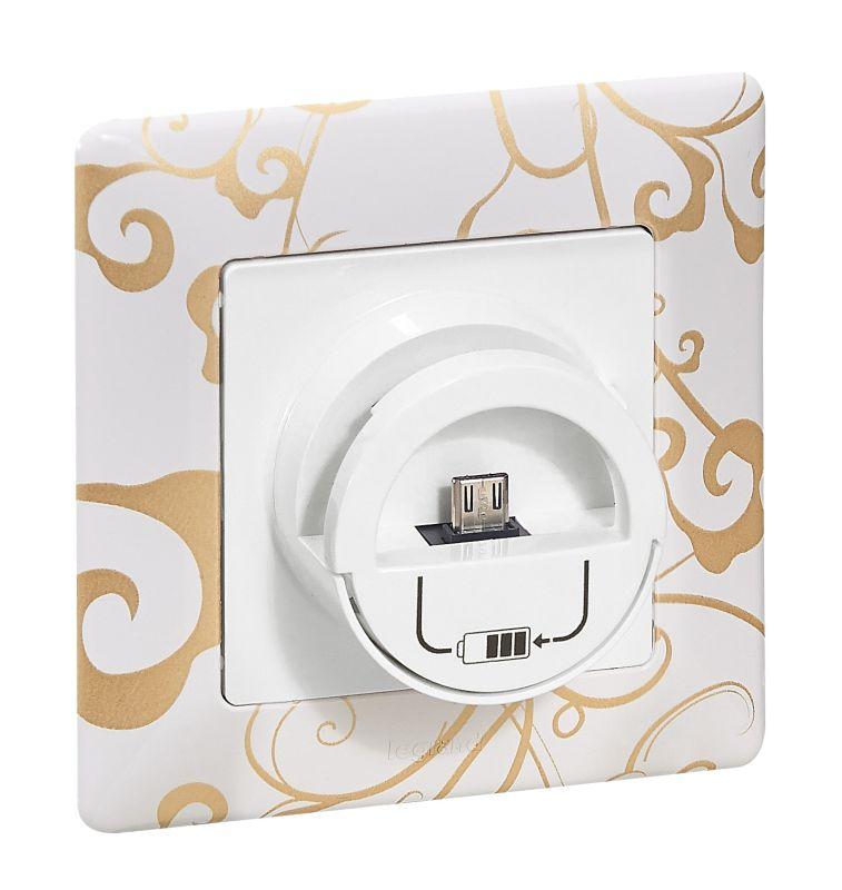 станция зарядная valena life microusb 240в/5в 1500ма с лиц. панелью бел. leg 753011 от BTSprom.by