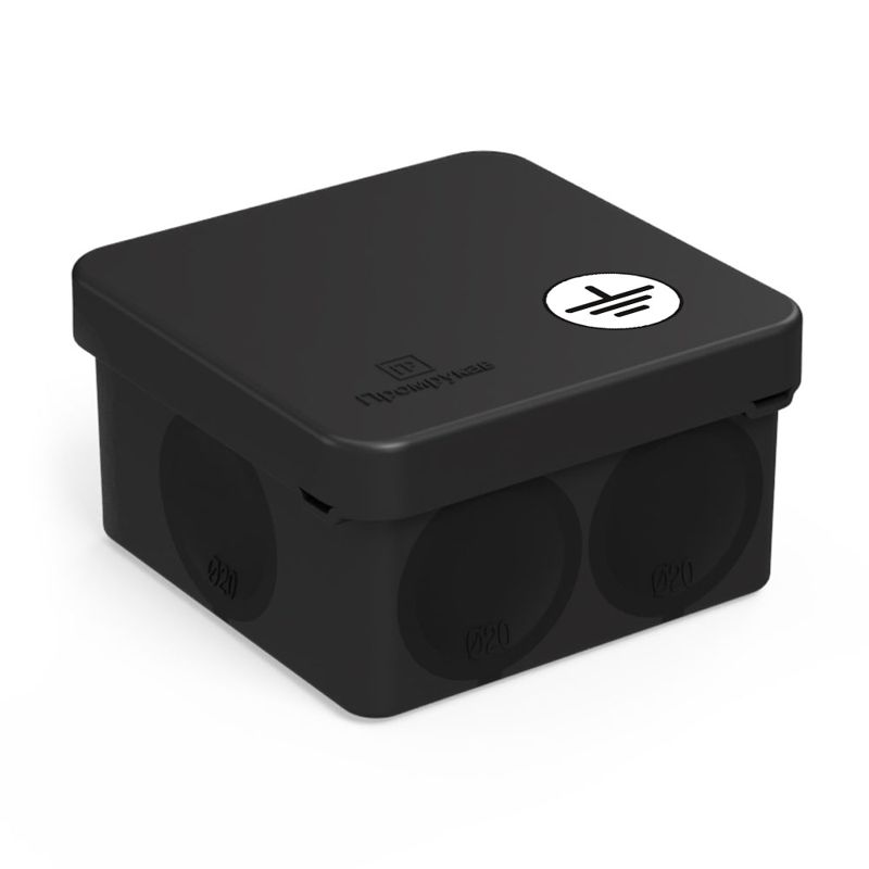 коробка уравнивания потенциалов оп 60-0200-9005-у для прямого монтажа двухкомпонентн. безгалогенная (hf) 70х70х40 черн. промрукав 60-0200-9005-у от BTSprom.by