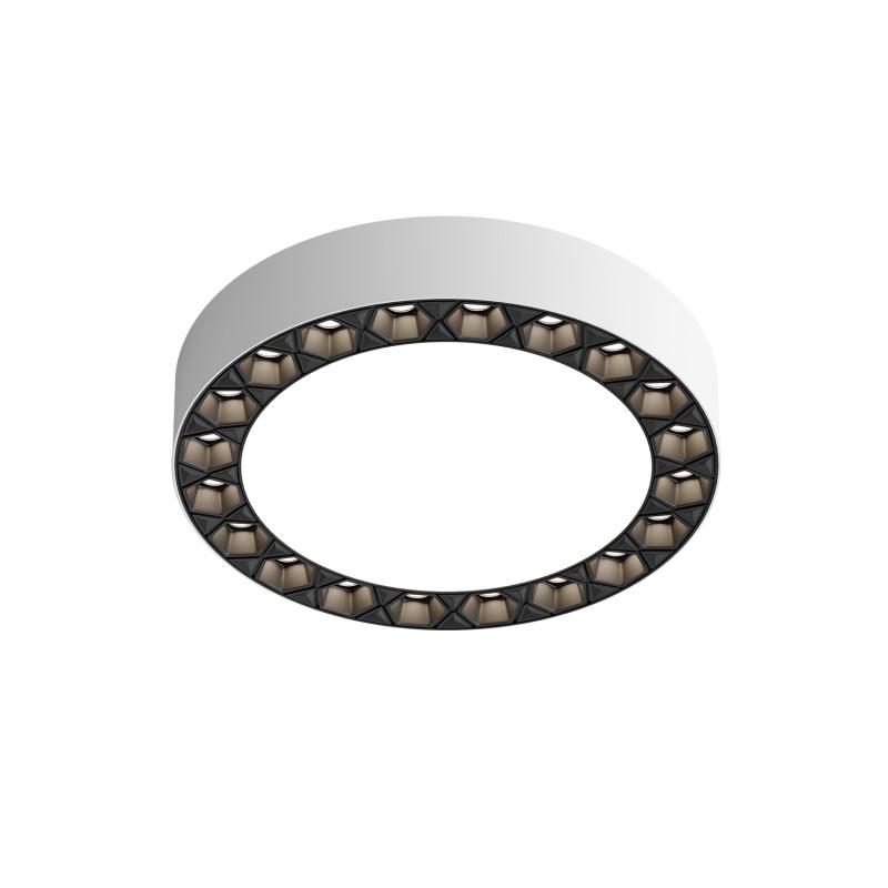  Светильник DUAL 12+12Вт 4000К IP20 d165мм LED накладной алюм./акрил бел./черн. DENKIRS 723077 фото в каталоге от BTSprom.by