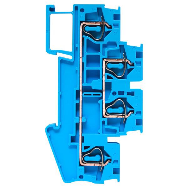  Колодка клеммная ST-4 32А пружинная двойн. син. EKF plc-jxb-st-4-4-2-blue фото в каталоге от BTSprom.by