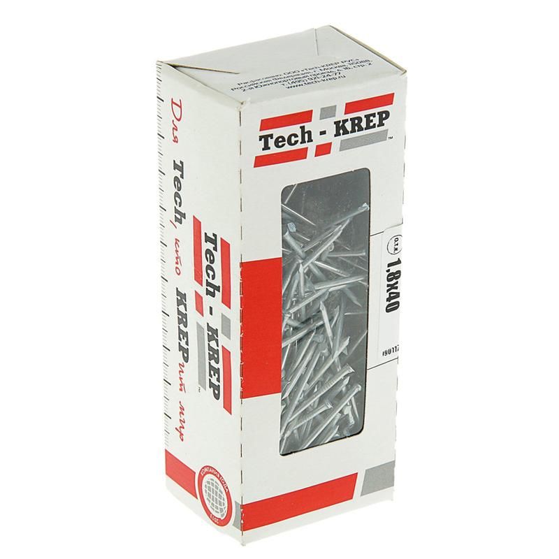 гвоздь финишный 1.8х40 оцинк. (уп.0.25кг) tech-krep/zitar 104845 от BTSprom.by