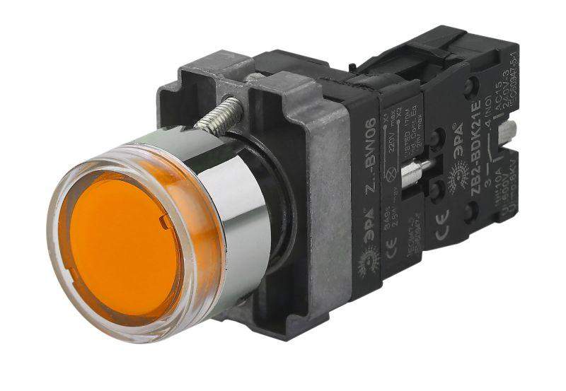кнопка управления lay5-bw3561 с подсветкой желт. 1з bbt50-bw-k05e эра б0045662 от BTSprom.by