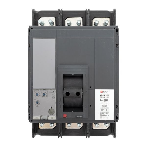  Выключатель автоматический 3п 1250/800А 50кА ВА-99C Compact NS PROxima EKF mccb99C-1250-800 фото в каталоге от BTSprom.by