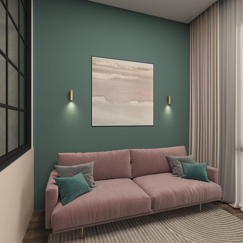  Светильник 15Вт GU10 IP20 LED настен. алюм. матов. зол. DENKIRS 723062 фото в каталоге от BTSprom.by