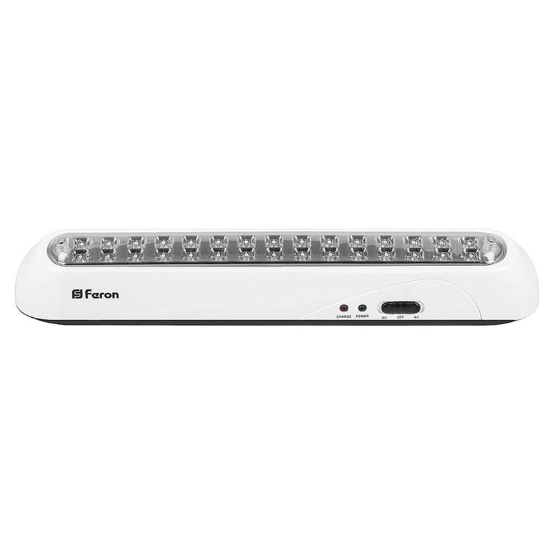 светильник аккумуляторный 30 led ac/dc бел. el20 feron 12901 от BTSprom.by