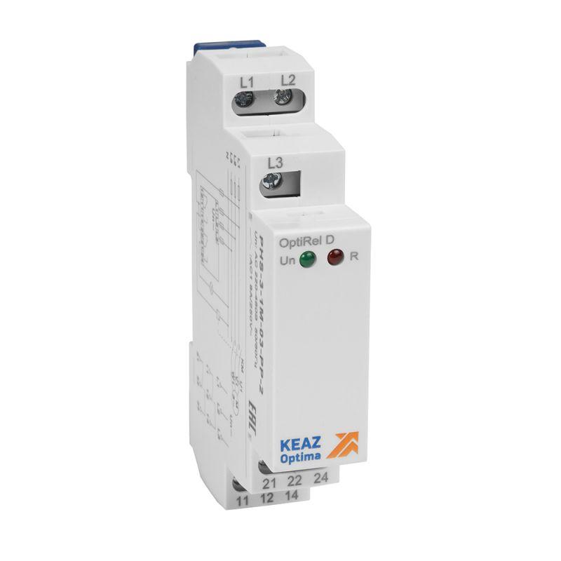 реле контроля фаз optirel d phs-3-1m-03-pp-2 чередования обрыва фаз 3ф 2со кэаз 331997 от BTSprom.by