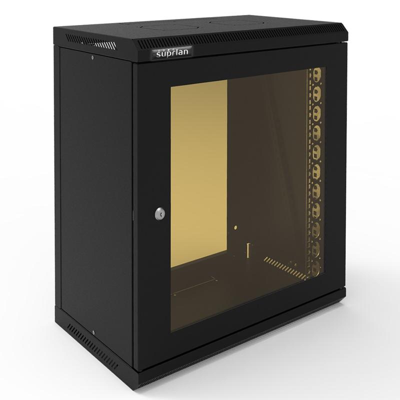шкаф телекоммуникационный настенный твс-12u-600-350-ср-9005 suprlan 05-2120-b от BTSprom.by