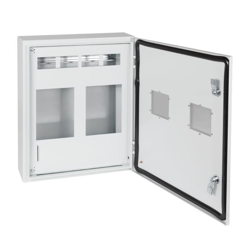 корпус металлический щурн-про-3х2-мп/18-550х470х147-ip66-ухл1 (3фх2 счетчика на мп с окном учета 18 модулей про) кэаз 367476 от BTSprom.by